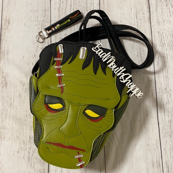 Vixen Handbags - *Love Pain and Stitches x Vixen Frankenstein Monster Crossbody Purse + Keychain
